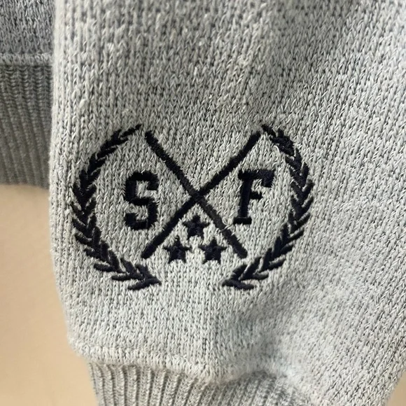 Six Flags Light Blue Crewneck Sweater for Men - Picture 2 of 3